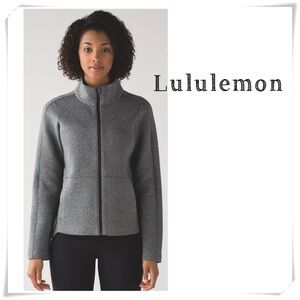 Lululemon Going Places Jacket In Heathered Speckled Black / Black Gray Size 2